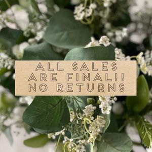 All Sales Are Final!